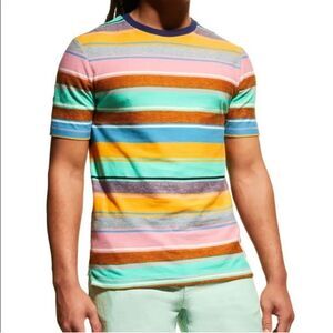 Scotch & Soda Organic Striped T-Shirt Unisex Size Medium 166057_0218